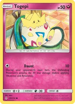 Togepi 136/214 Unbroken Bonds Pokémon card