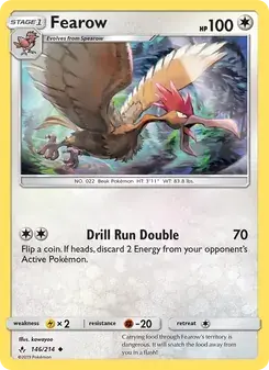 Fearow 146/214 Unbroken Bonds Pokémon card