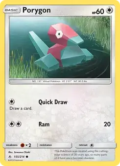 Porygon 155/214 Unbroken Bonds Pokémon card