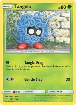 Tangela 16/214 Unbroken Bonds Pokémon card