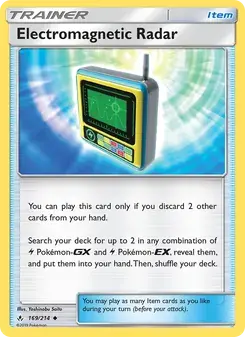 Electromagnetic Radar 169/214 Unbroken Bonds Pokémon card