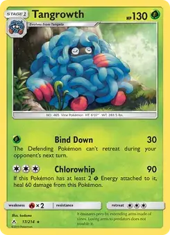 Tangrowth 17/214 Unbroken Bonds Pokémon card
