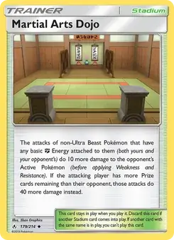 Martial Arts Dojo 179/214 Unbroken Bonds Pokémon card