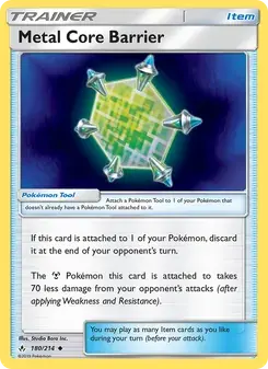 Metal Core Barrier 180/214 Unbroken Bonds Pokémon card