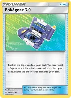 Pokégear 3.0 182/214 Unbroken Bonds Pokémon card