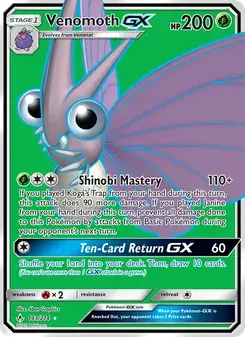 Venomoth GX 193/214 Unbroken Bonds Pokémon card