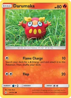 Darumaka 23/214 Unbroken Bonds Pokémon card