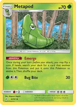 Metapod 3/214 Unbroken Bonds Pokémon card