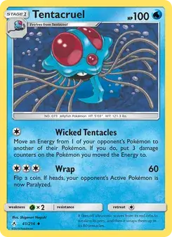 Tentacruel 41/214 Unbroken Bonds Pokémon card