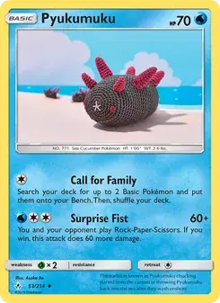 Pyukumuku 53/214 Unbroken Bonds Pokémon card