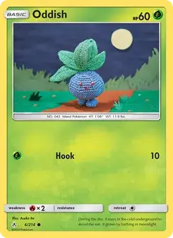 Oddish 6/214 Unbroken Bonds Pokémon card