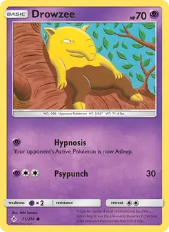 Drowzee 71/214 Unbroken Bonds Pokémon card