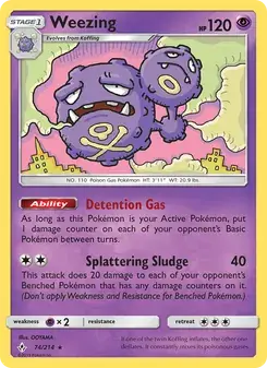 Weezing 74/214 Unbroken Bonds Pokémon card