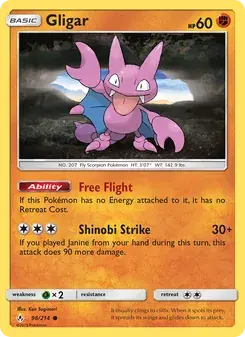 Gligar 98/214 Unbroken Bonds Pokémon card