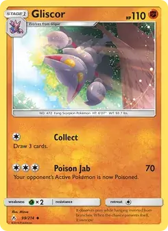 Gliscor 99/214 Unbroken Bonds Pokémon card