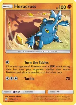Heracross 107/236 Unified Minds Pokémon card