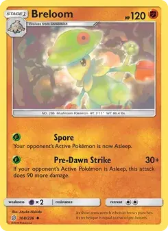 Breloom 108/236 Unified Minds Pokémon card