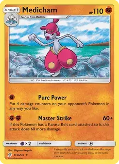 Medicham 110/236 Unified Minds Pokémon card