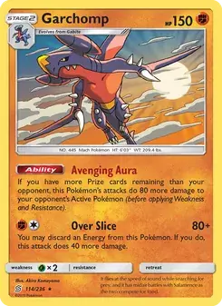 Garchomp 114/236 Unified Minds Pokémon card