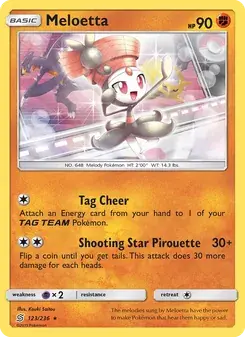 Meloetta 123/236 Unified Minds Pokémon card
