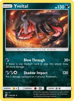 Yveltal 139/236 Unified Minds Pokémon card