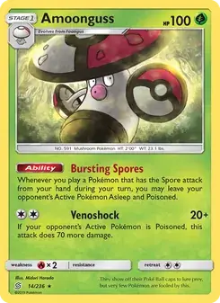 Amoonguss 14/236 Unified Minds Pokémon card