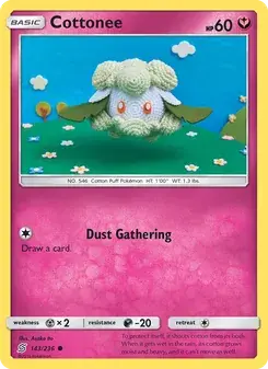 Cottonee 143/236 Unified Minds Pokémon card