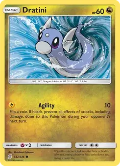 Dratini 147/236 Unified Minds Pokémon card
