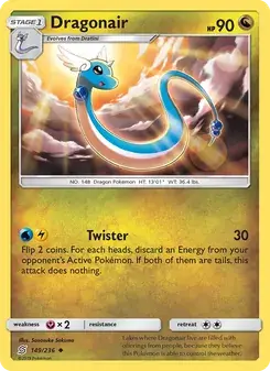 Dragonair 149/236 Unified Minds Pokémon card