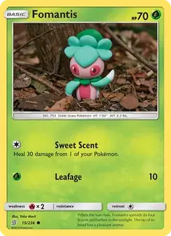 Fomantis 15/236 Unified Minds Pokémon card