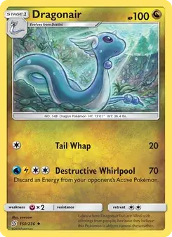 Dragonair 150/236 Unified Minds Pokémon card