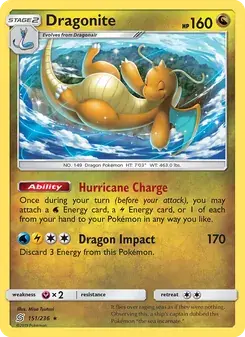Dragonite 151/236 Unified Minds Pokémon card
