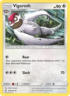 Vigoroth 169/236 Unified Minds Pokémon card