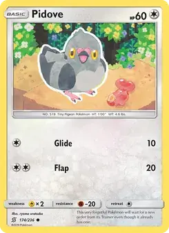 Pidove 174/236 Unified Minds Pokémon card