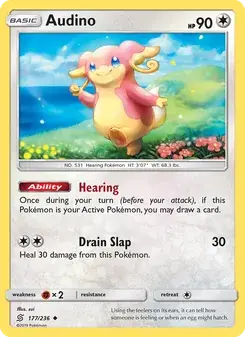 Audino 177/236 Unified Minds Pokémon card