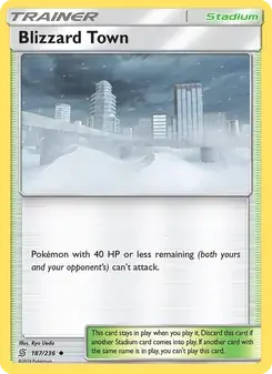 Blizzard Town 187/236 Unified Minds Pokémon card