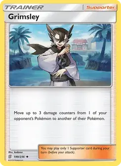 Grimsley 199/236 Unified Minds Pokémon card