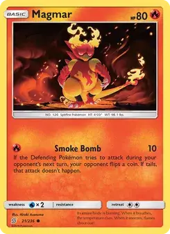 Magmar 21/236 Unified Minds Pokémon card