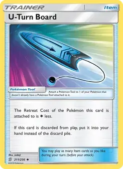 U-Turn Board 211/236 Unified Minds Pokémon card