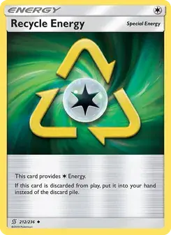 Recycle Energy 212/236 Unified Minds Pokémon card