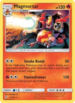Magmortar 22/236 Unified Minds Pokémon card