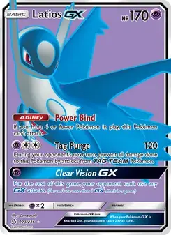 Latios GX 223/236 Unified Minds Pokémon card