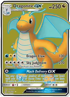 Dragonite GX 229/236 Unified Minds Pokémon card
