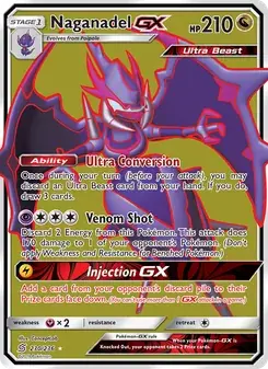 Naganadel GX 230/236 Unified Minds Pokémon card