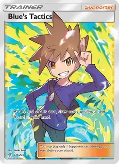 Blue’s Tactics 231/236 Unified Minds Pokémon card