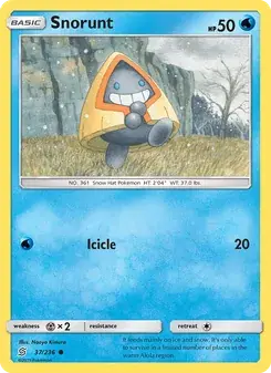 Snorunt 37/236 Unified Minds Pokémon card