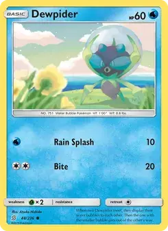 Dewpider 48/236 Unified Minds Pokémon card