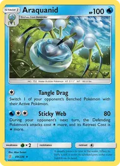 Araquanid 49/236 Unified Minds Pokémon card