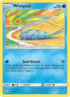 Wimpod 50/236 Unified Minds Pokémon card