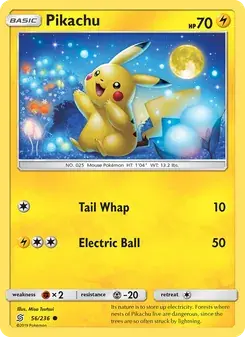 Pikachu 56/236 Unified Minds Pokémon card